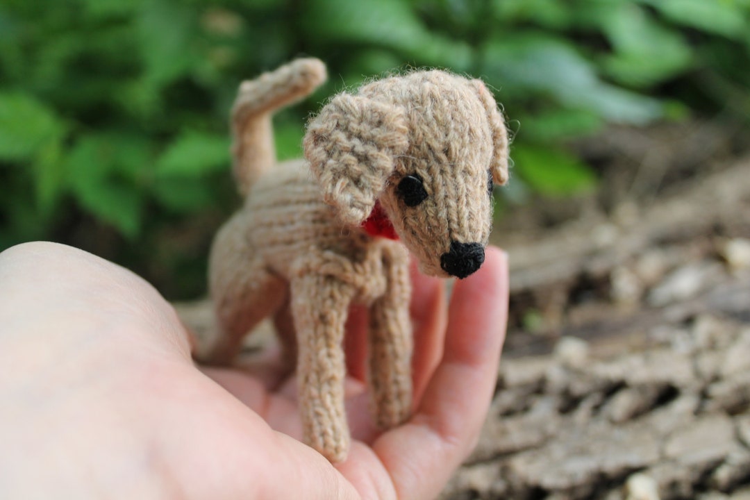 Personalized Plush Tiny Stuffed Animal Hand Labrador Amigurumi Puppy