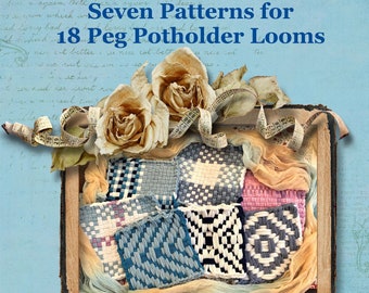 Potholder Weaving eBook: 7 patterns For 1/2 18 peg per side Hot Pad L –  CinDWood Looms