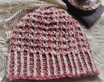 All Tucked Up Hat for Loom Knitters