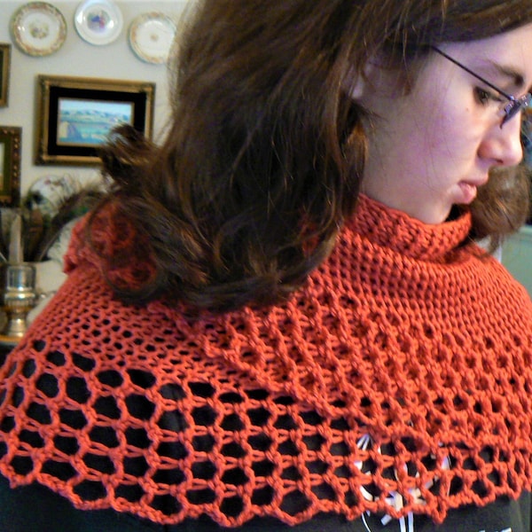 Dandelion Lace Shawlette for the Knitting Loom