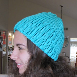 Swirl Away Loom Knit Hat Pattern image 5