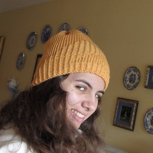 Swirl Away Loom Knit Hat Pattern image 4