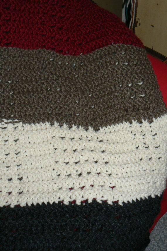 Mr. Woodhouse' Afghan Loom Knit 