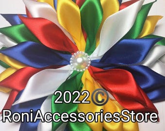 Pin Corsage Multi-color Single Layer  Satin Ribbon Brooch  Formal Events Weddings brooch pin