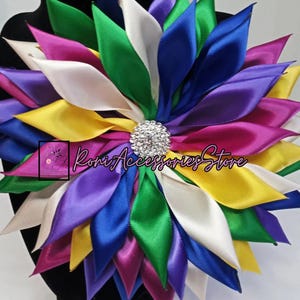 Handmade Pin Corsages Satin Ribbon Flower Corsage Brooch: Multi-Color Pin Formal Events Weddings