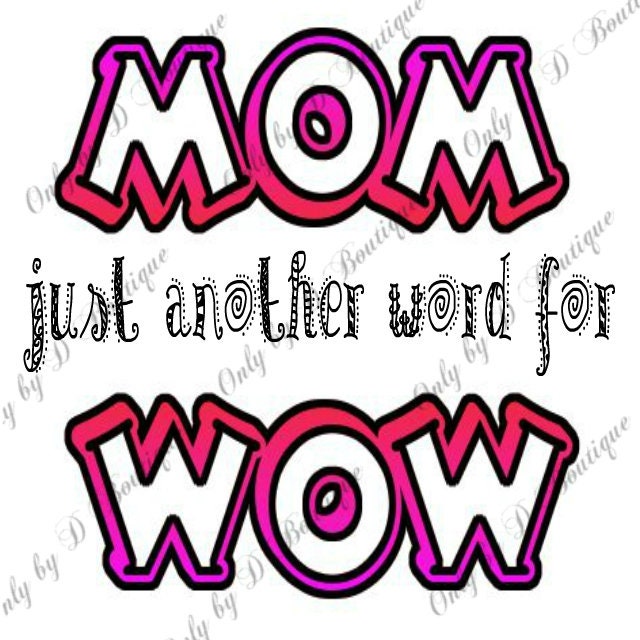 Wow Mom, Mom Leggings, Mom Turned Upside Down is Wow, Mom Gift