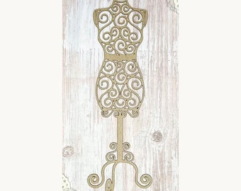 Scrapaholics Chipboard - Dress Form 3