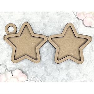 Scrapaholics Spaanplaat - Star Sunglasses Shaker Tag