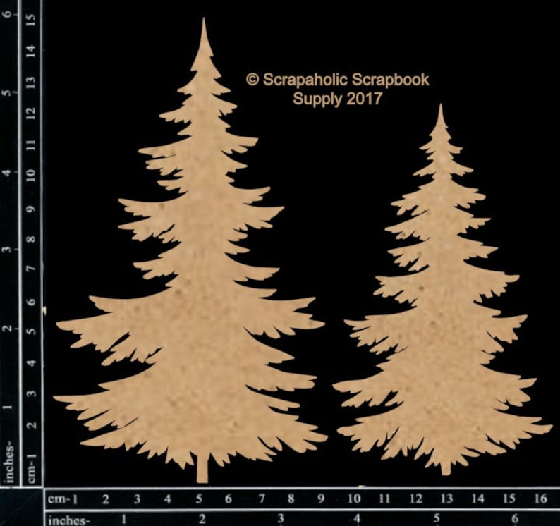 Scrapaholics Chipboard Winter Trees image 2