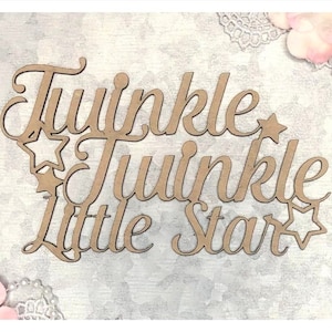 Scrapaholics Chipboard - Twinkle Twinkle Kleiner Stern