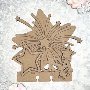 Scrapaholics Chipboard - 4 de julio MDC