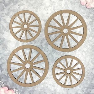 Scrapaholics Chipboard - Koła Wagonów