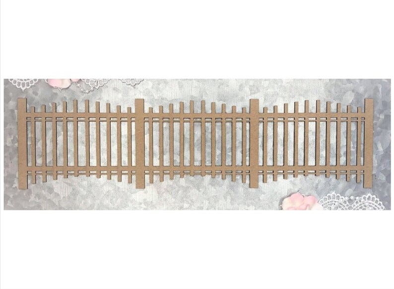 Scrapaholics Chipboard Simple Wrought Iron Fence image 1