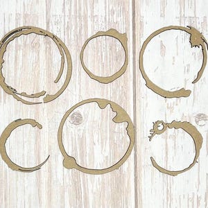 Scrapaholics Chipboard - Coffee Stains