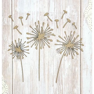 Scrapaholics Chipboard - Dandelions