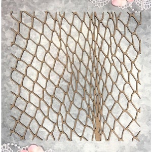 Scrapaholics Chipboard - Fishnet Panel