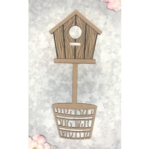 Scrapaholics Spaanplaat - Vogelkoffer planter
