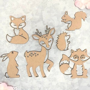 Scrapaholics Chipboard - Animaux de la forêt