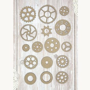 Scrapaholics Chipboard - Cogs