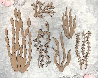 Scrapaholics Chipboard - Sea Foliage 2