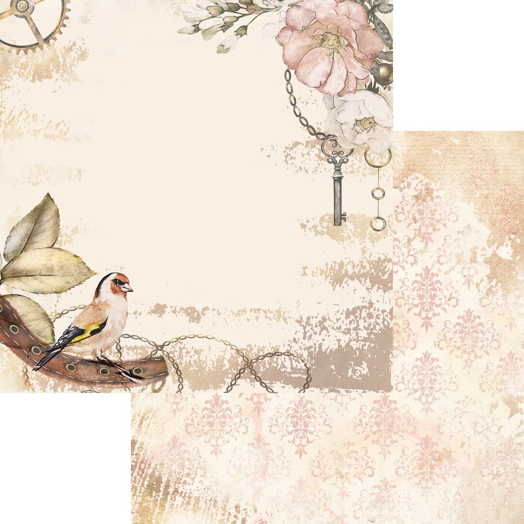 Scrapaholics 12 X 12 Thick Scrapbook Paper Memoirs Collection Relic Etsy