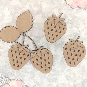Scrapaholics Chipboard - Fraises en couches Style 1