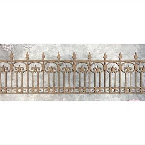 Scrapaholics Chipboard - Ornate Fence