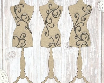 Scrapaholics Chipboard - Mannequins