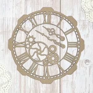 Scrapaholics Chipboard - Steampunk-växelklocka