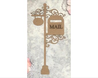 Scrapaholics Chipboard - Vintage Mailbox