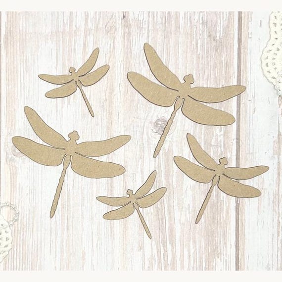 Scrapaholics Chipboard - Dragonflies set 2