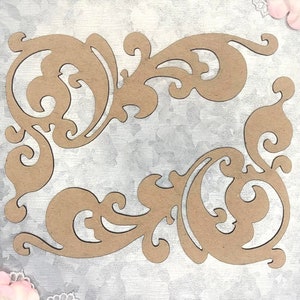 Scrapaholics Chipboard - Zestaw Corner Flourish 1