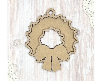 Scrapaholics Chipboard - Wreath Shaker Tag