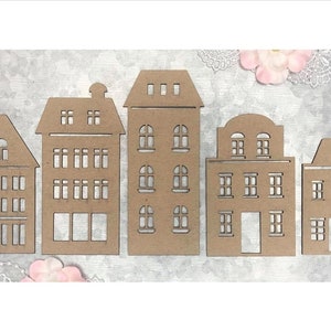 Chipboard Scrapaholics - Edificios de la ciudad