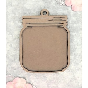 Scrapaholics Chipboard - Mason Jar Shaker Tag