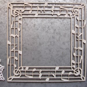 Scrapaholics Chipboard - Marco con notas musicales