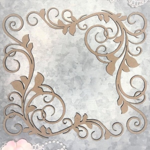 Scrapaholics Chipboard - Corner Flourish Set 2