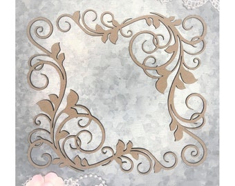 Scrapaholics Chipboard - Corner Flourish Set 2