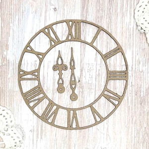 Scrapaholics Chipboard - Roman Clock Small