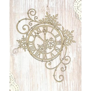 Scrapaholics Chipboard - Winter Clock