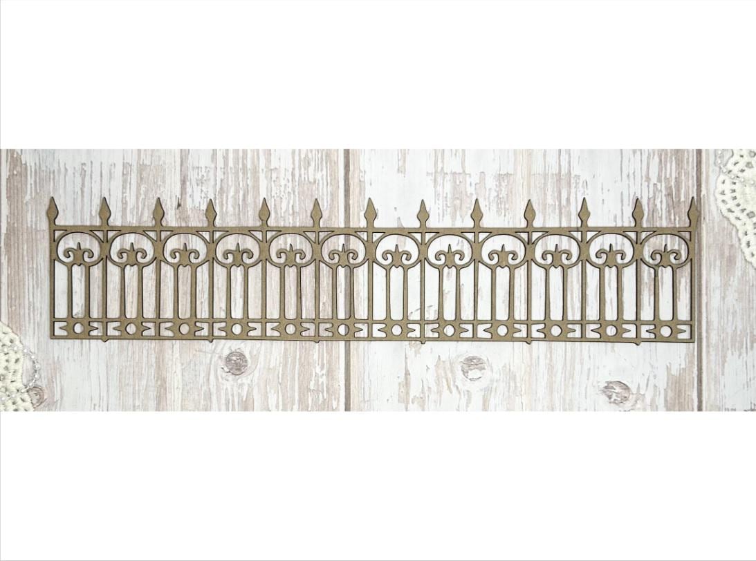 Scrapaholics Chipboard - Ornate Fence