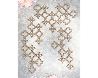 Greyboard Lasercut Snowflake Shapes - 12pc Greyboard Lasercut Snowflake Shapes - 12pc