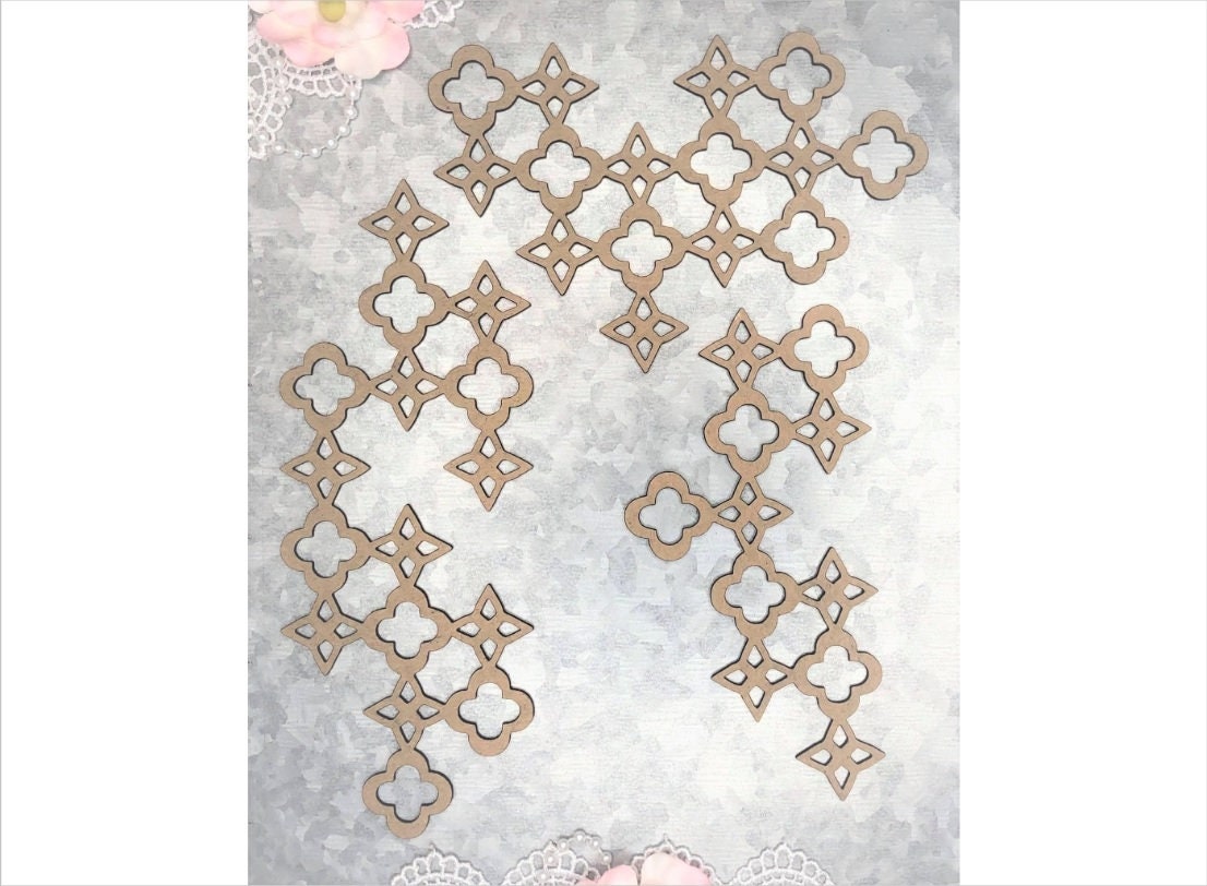 Greyboard Lasercut Snowflake Shapes - 12pc Greyboard Lasercut Snowflake Shapes - 12pc