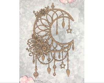 Scrapaholics Chipboard - Moon Dream Catcher