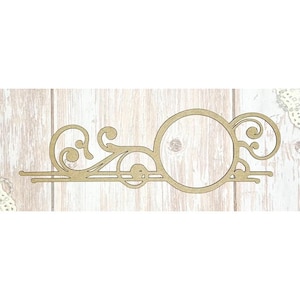 Scrapaholic Chipboard - Decorative Scroll Frame