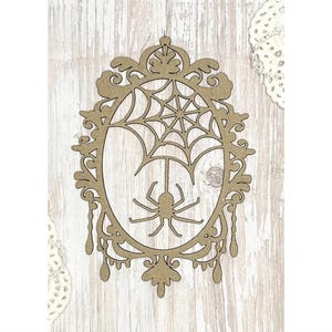Scrapaholics Chipboard - Spider Mirror