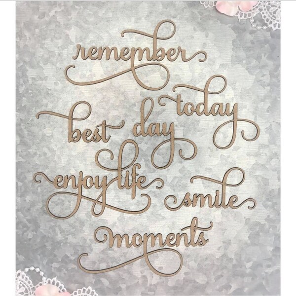 Chipboard Scrapbook Etsy