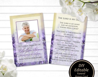 funeral prayer card printable funeral card beige funeral etsy