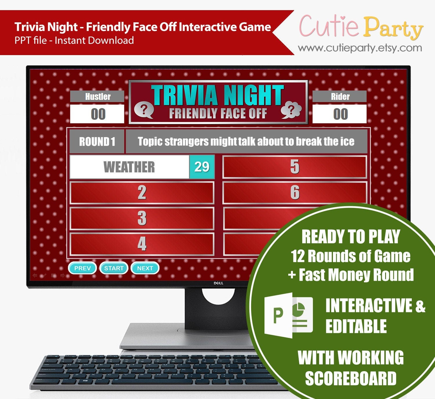 Trivia Night Friendly Feud Game Virtual Party Trivia Virtual Etsy
