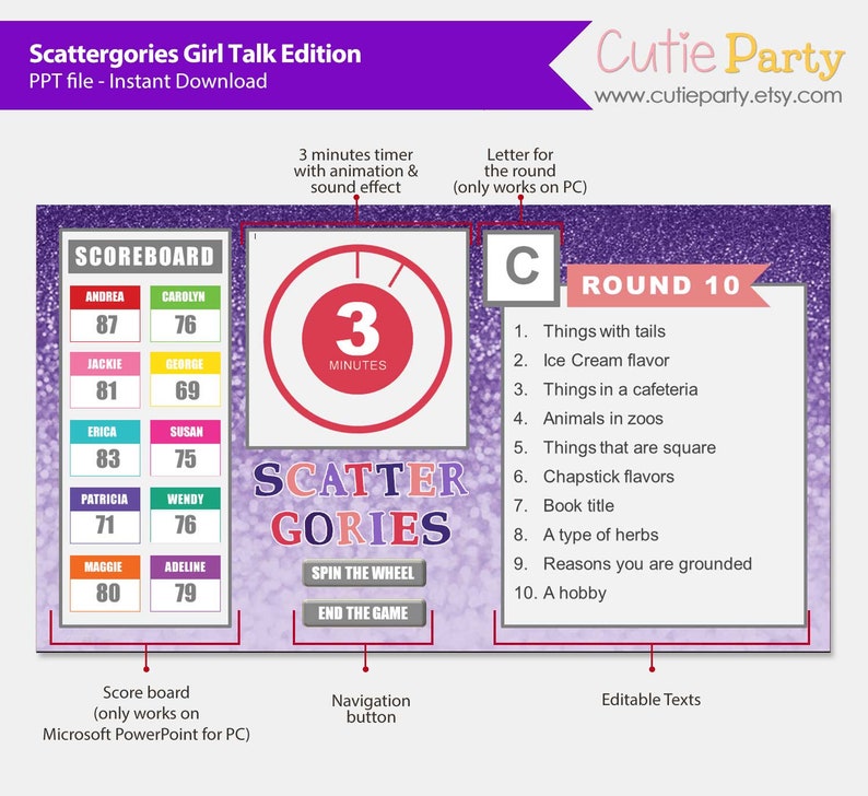 Virtual Trivia Party Teen Girl 5 Seconds Game Galentine Party Game Pyjamas Party Trivia Interactive Teen Game Teen Girl 5 Seconds Game